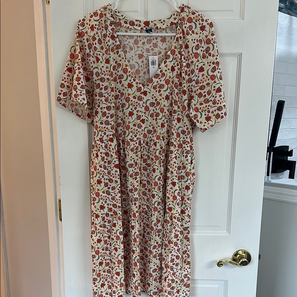 Floral V-Neck Dress